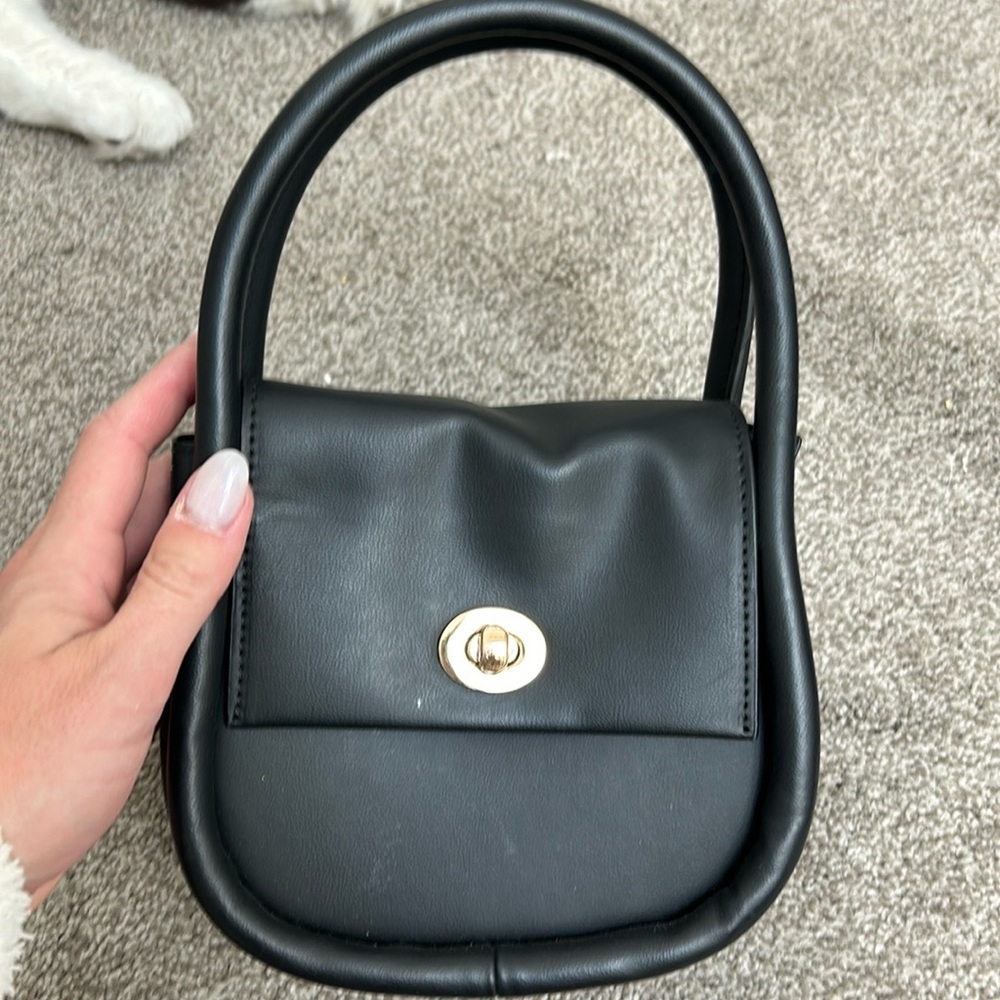 Mini black clutch/ crossbody